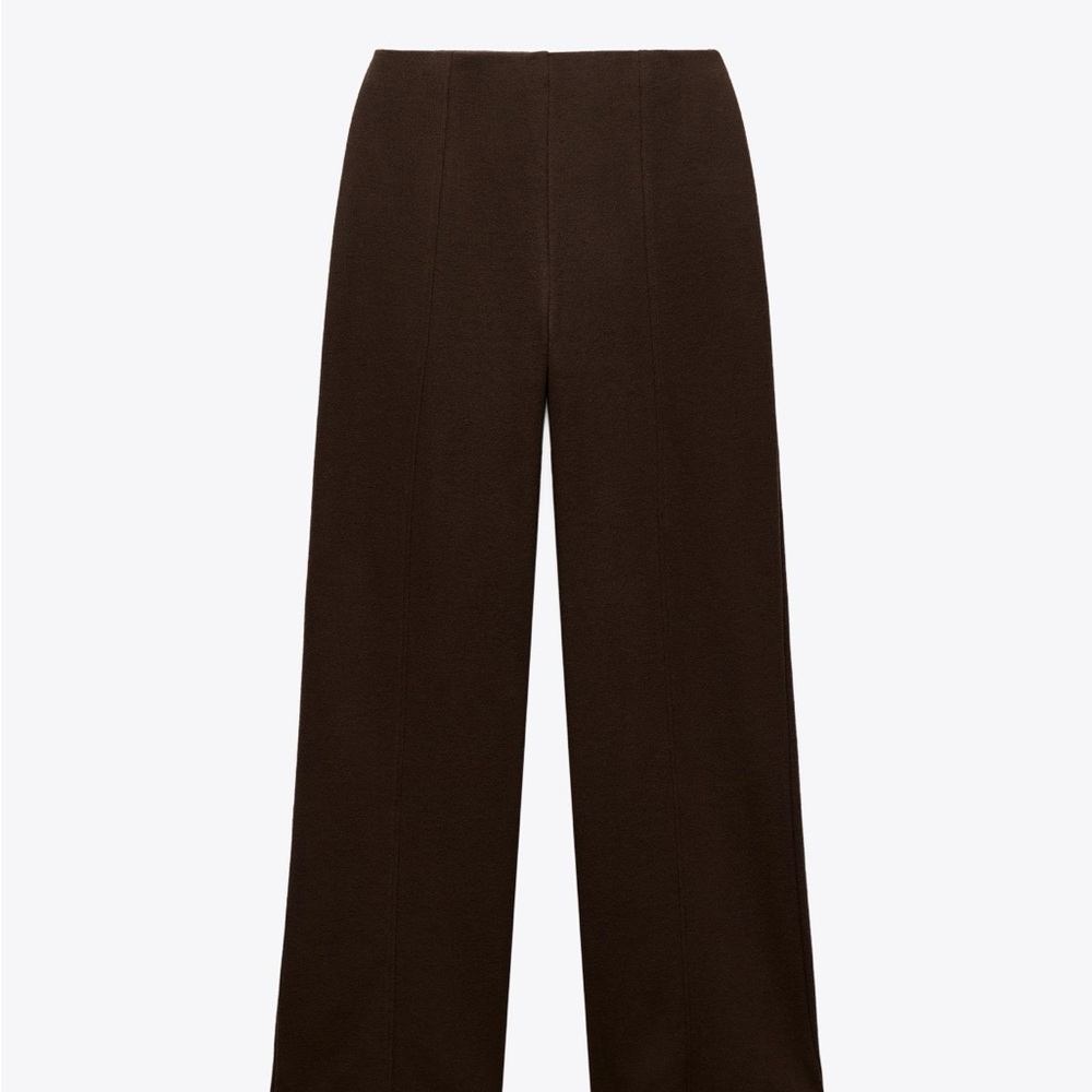 Zara Wide Leg Brown Pants